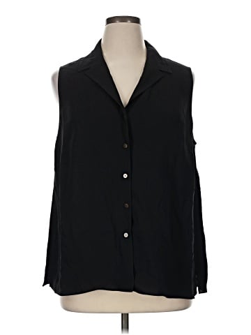Lafayette 148 New York Sleeveless Silk Top (view 1)
