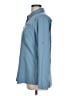 Eddie Bauer 100% Polyester Solid Blue Long Sleeve Blouse Size L - photo 5
