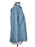 Eddie Bauer 100% Polyester Solid Blue Long Sleeve Blouse Size L - photo 4