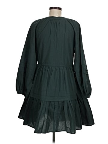 Madewell Crinkle Poplin Wrap Mini Dress (view 2)