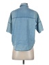 Unbranded 100% Cotton Blue Short Sleeve Button-Down Shirt Size XXS - photo 2