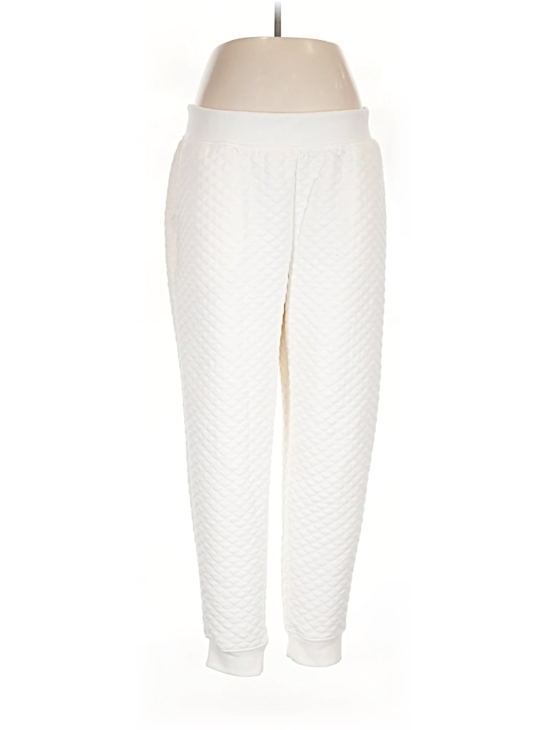 Pre-owned Lands' End Casual Pants In Ivory