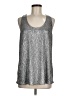 Rock & Republic Silver Sleeveless Top Size M - photo 1