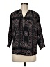 Sandro Paisley Black 3/4 Sleeve Blouse Size Med (2) - photo 1