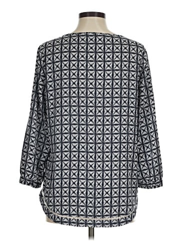 J.Crew Factory Store 3/4 Sleeve Blouse (view 2)
