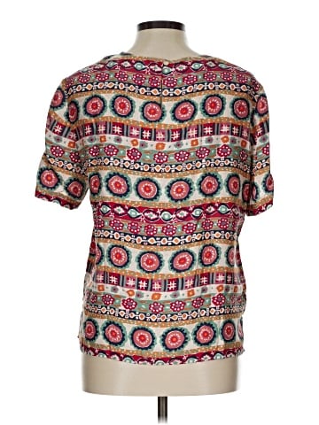 J. Peterman Short Sleeve Silk Top (view 2)