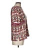 J. Peterman 100% Silk Red Short Sleeve Silk Top Size L - photo 4