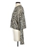 Olivaceous Animal Print Ivory Long Sleeve Blouse Size S - photo 5