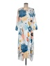 Unbranded Print Blue Casual Dress Size M - photo 1
