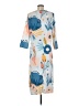 Unbranded Print Blue Casual Dress Size M - photo 2