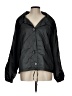 Christopher & Banks 100% Polyester Solid Black Windbreaker Size L - photo 1