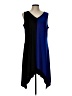 MSK Color Block Blue Casual Dress Size L - photo 1