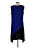 MSK Color Block Blue Casual Dress Size L - photo 2