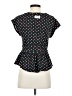 Disney Parks Polka Dots Black Short Sleeve Blouse Size S - photo 2
