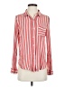 ABound 100% Rayon Stripes Red Long Sleeve Blouse Size S - photo 1