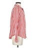 ABound 100% Rayon Stripes Red Long Sleeve Blouse Size S - photo 4