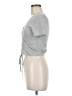 Shein Gray Short Sleeve Top Size M - photo 5