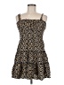 Row A 100% Rayon Animal Print Black Cocktail Dress Size M - photo 1