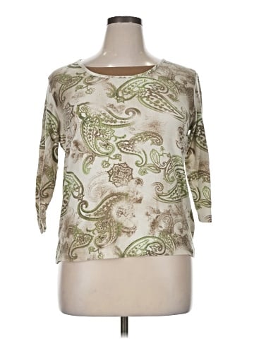 Basic Editions 3/4 Sleeve Top (view 1)