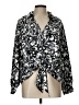 INC International Concepts 100% Polyester Paisley Silver 3/4 Sleeve Blouse Size L - photo 1