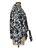INC International Concepts 100% Polyester Paisley Silver 3/4 Sleeve Blouse Size L - photo 4