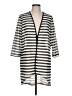 Easywear by Chico's Stripes Silver Kimono Size Lg (2) - photo 1