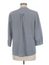 dalia Polka Dots Gray 3/4 Sleeve Blouse Size M - photo 2