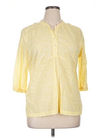 Eddie Bauer 3/4 Sleeve Button-Down Shirt (view 1)
