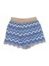 Paradise Chevron-herringbone Blue Shorts Size L - photo 2