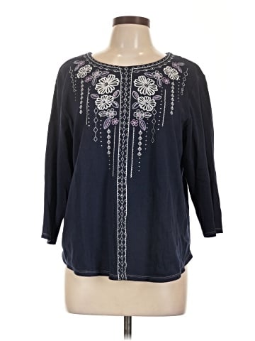 Alfred Dunner 3/4 Sleeve Blouse (view 1)