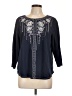 Alfred Dunner Blue 3/4 Sleeve Blouse Size L - photo 1