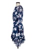 Saloni Floral Blue Cocktail Dress Size 4 - photo 5