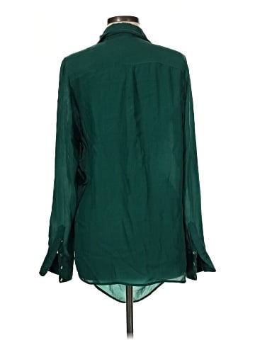 Haute Hippie Long Sleeve Silk Top (view 2)