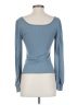 Shein Blue Long Sleeve Top Size 4 - photo 2