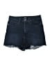 Express Outlet Blue Denim Shorts Size 10 - photo 1