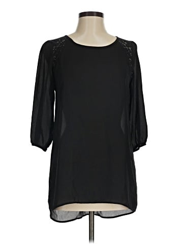 Amber Blue 3/4 Sleeve Blouse (view 1)