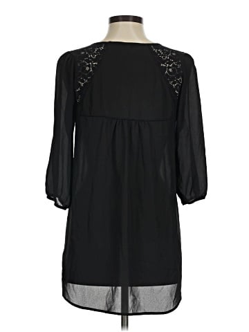 Amber Blue 3/4 Sleeve Blouse (view 2)