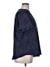 Lush 100% Polyester Stars Blue Short Sleeve Blouse Size 1X - photo 4