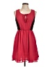 Doe & Rae 100% Polyester Color Block Red Casual Dress Size L - photo 1
