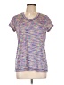 Xersion 100% Polyester Tweed Purple Active T-Shirt Size L - photo 1