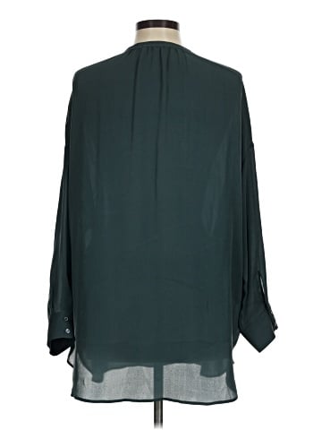 Vince. 3/4 Sleeve Silk Top (view 2)