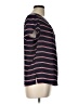 Liz Claiborne 100% Polyester Stripes Blue Short Sleeve Blouse Size L - photo 4