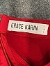 Grace Karin Burgundy Long Sleeve Blouse Size L - photo 7