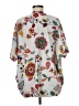 Jodifl White Short Sleeve Blouse Size M - photo 2