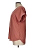 Vintage Rose 100% Polyester Orange Short Sleeve Blouse Size L - photo 5