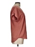 Vintage Rose 100% Polyester Orange Short Sleeve Blouse Size L - photo 4