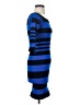 Bebe Stripes Blue Casual Dress Size S - photo 4