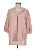 Shein Pink 3/4 Sleeve Blouse Size 6 - photo 1