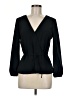 J.Crew 100% Polyester Black Long Sleeve Blouse Size 6 - photo 1