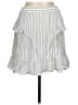 MICHAEL Michael Kors Stripes Gray White Casual Skirt Size L - photo 2